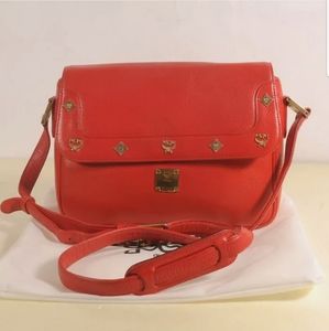 Vintage red MCM crossbody